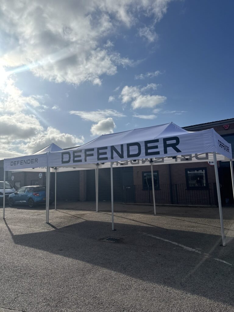 Mini Marquees x DEFENDER | Custom Branded Marquees for Outdoor Events ...